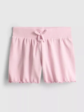 1.5-8yrs | ribbed lettuce trim shorts