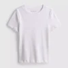 1.5-8yrs | ribbed lettuce trim t-shirt 1.5-8yrs | ribbed lettuce trim t-shirt