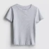 1.5-8yrs | ribbed lettuce trim t-shirt 1.5-8yrs | ribbed lettuce trim t-shirt