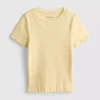 1.5-8yrs | ribbed lettuce trim t-shirt 1.5-8yrs | ribbed lettuce trim t-shirt