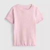 1.5-8yrs | ribbed lettuce trim t-shirt 1.5-8yrs | ribbed lettuce trim t-shirt