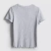 1.5-8yrs | ribbed lettuce trim t-shirt 1.5-8yrs | ribbed lettuce trim t-shirt
