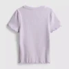 1.5-8yrs | ribbed lettuce trim t-shirt 1.5-8yrs | ribbed lettuce trim t-shirt