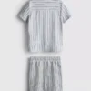1.5-8yrs | stripe knit shirt and shorts set 1.5-8yrs | stripe knit shirt and shorts set