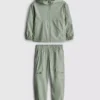 1.5-8yrs | zip-up hoodie and cargo joggers sports set