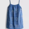 1.5-9yrs | chambray embroidered cami dress 1.5-9yrs | chambray embroidered cami dress