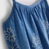 1.5-9yrs | chambray embroidered cami dress 1.5-9yrs | chambray embroidered cami dress