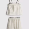 1.5-9yrs | crinkle textured blouse and shorts set 1.5-9yrs | crinkle textured blouse and shorts set