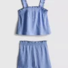 1.5-9yrs | crinkle textured blouse and shorts set 1.5-9yrs | crinkle textured blouse and shorts set