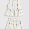 1.5-9yrs | embroidered blouse and shorts set 1.5-9yrs | embroidered blouse and shorts set