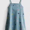 1.5-9yrs | embroidered denim dress 1.5-9yrs | embroidered denim dress