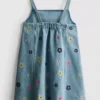 1.5-9yrs | embroidered denim dress 1.5-9yrs | embroidered denim dress