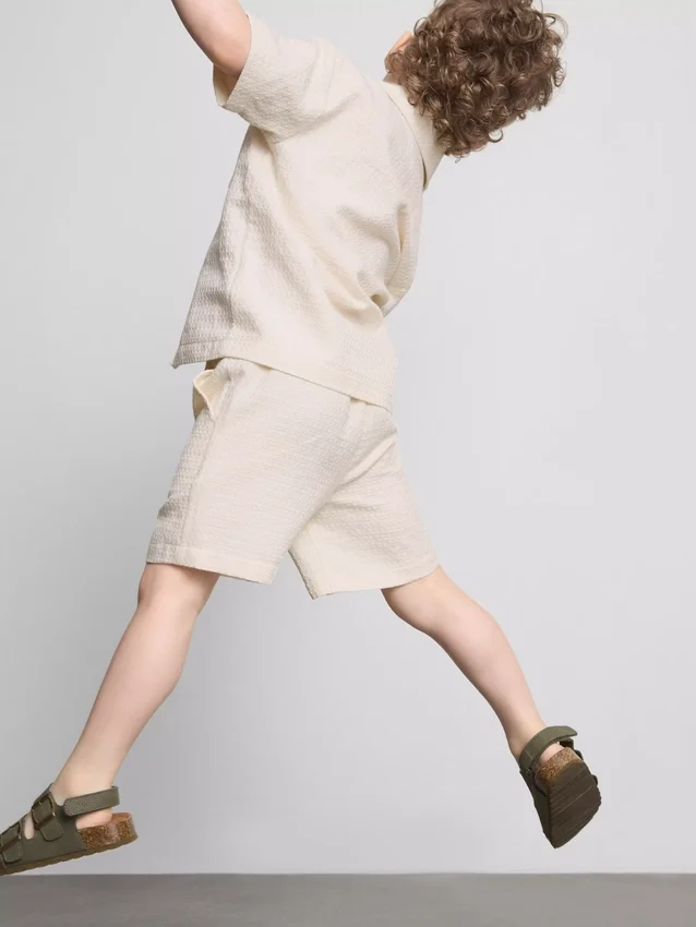 1.5-9yrs | embroidered shirt and shorts set 1.5-9yrs | embroidered shirt and shorts set