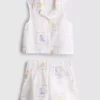 1.5-9yrs | embroidered sleeveless shirt and shorts set 1.5-9yrs | embroidered sleeveless shirt and shorts set