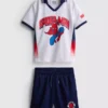 1.5-9yrs | marvel spider-man football t-shirt and shorts set