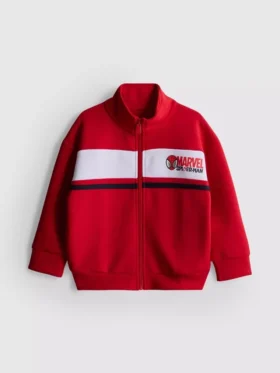 1.5-9yrs | marvel spider-man zip-up funnel neck sweatshirt