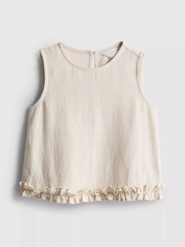 1.5-9yrs | ruffle sleeveless blouse 1.5-9yrs | ruffle sleeveless blouse