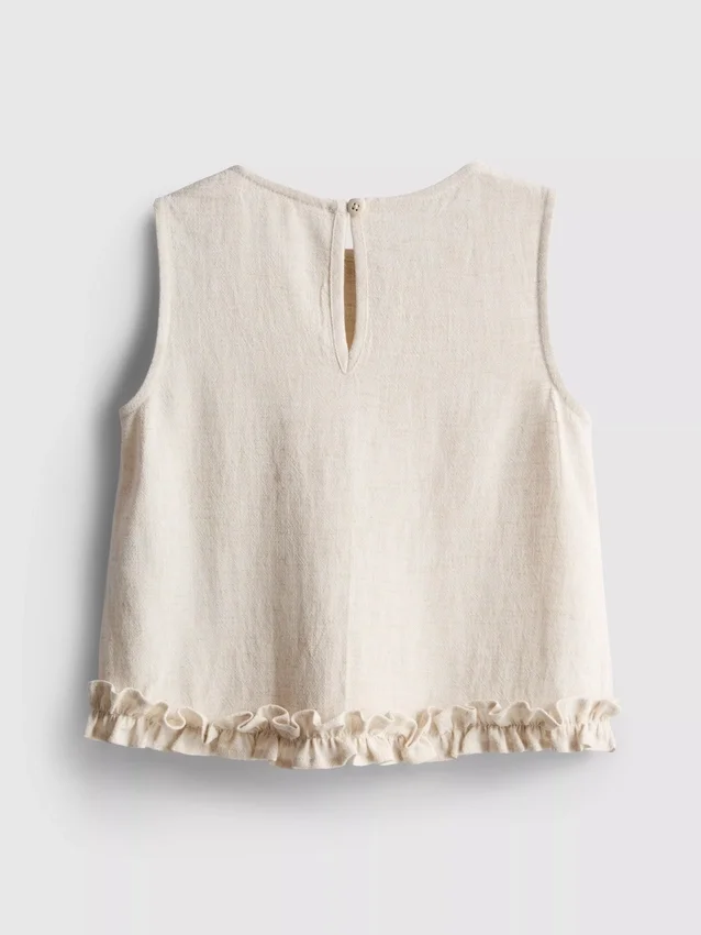 1.5-9yrs | ruffle sleeveless blouse 1.5-9yrs | ruffle sleeveless blouse