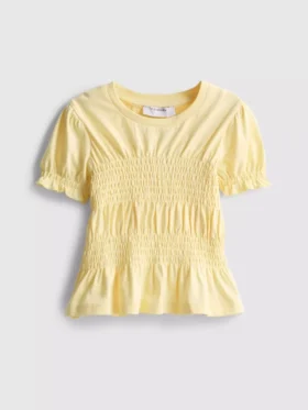 1.5-9yrs | shirred peplum top 1.5-9yrs | shirred peplum top