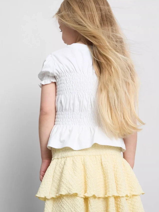 1.5-9yrs | shirred peplum top 1.5-9yrs | shirred peplum top