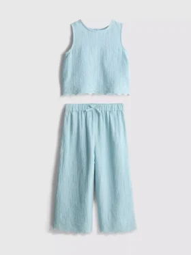 1.5-9yrs | sleeveless blouse and pants set