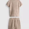 1.5-9yrs | stripe knit shirt and shorts set 1.5-9yrs | stripe knit shirt and shorts set