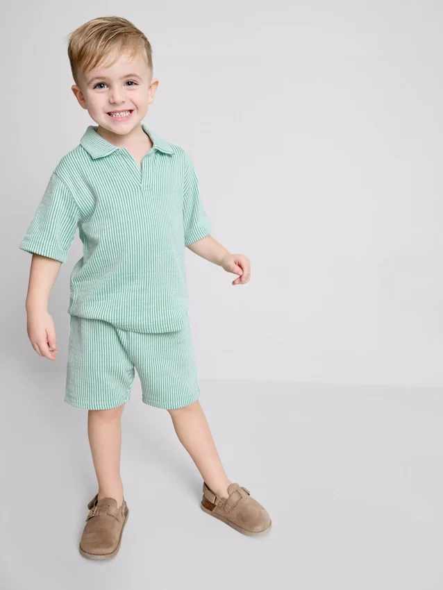 1.5-9yrs | stripe shirt and shorts set 1.5-9yrs | stripe shirt and shorts set