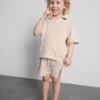 1.5-9yrs | stripe shirt and shorts set