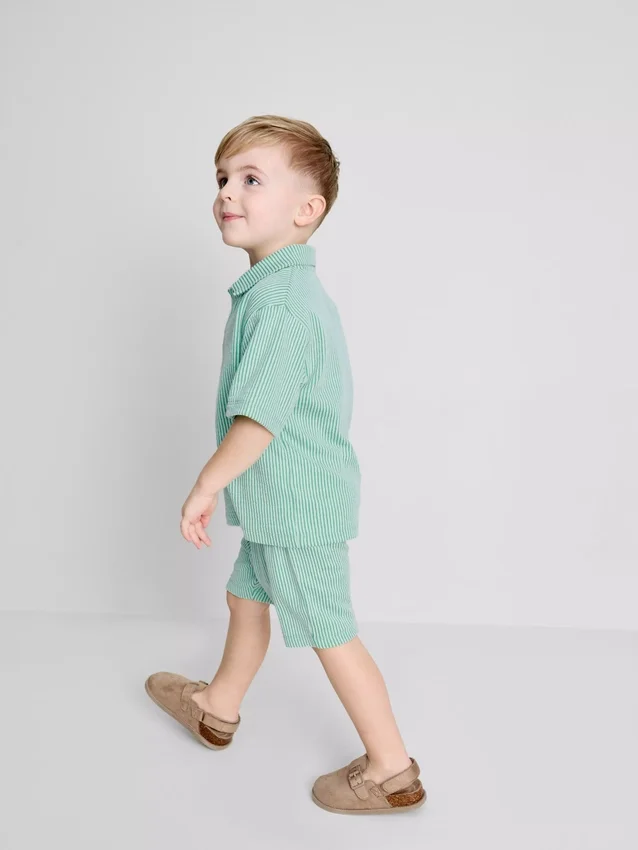 1.5-9yrs | stripe shirt and shorts set 1.5-9yrs | stripe shirt and shorts set