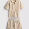 1.5-9yrs | stripe shirt and shorts set