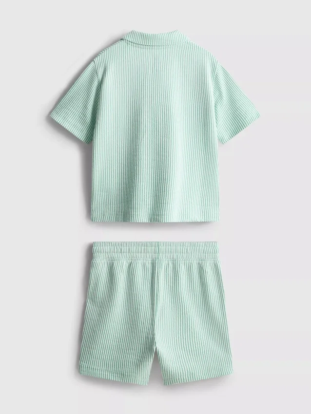 1.5-9yrs | stripe shirt and shorts set 1.5-9yrs | stripe shirt and shorts set