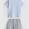 1-9yrs | disney princesses t-shirt and tutu skirt set 1-9yrs | disney princesses t-shirt and tutu skirt set