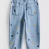 1-9yrs | embroidered mom jeans 1-9yrs | embroidered mom jeans