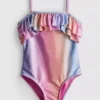 1-9yrs | ombra glitter ruffle swimsuit 1-9yrs | ombra glitter ruffle swimsuit