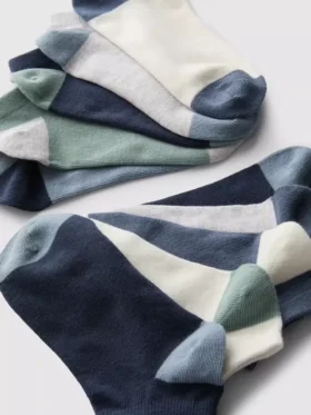10pk flat seam sneaker socks