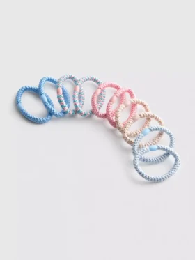 10pk plaited hair elastics