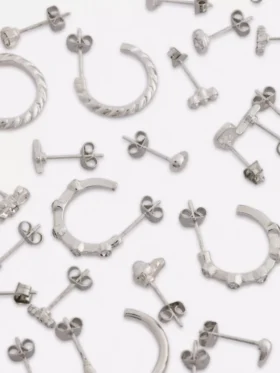 15pk stud and hoop earrings
