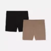 2-pack high waist yoga shorts