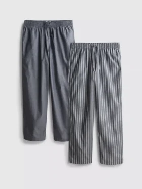 2-pack poplin pajama pants