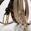 2-pack skinny faux leather belts