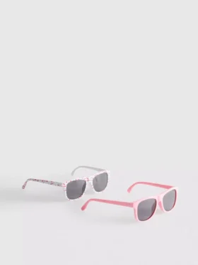 2-pack square frame sunglasses