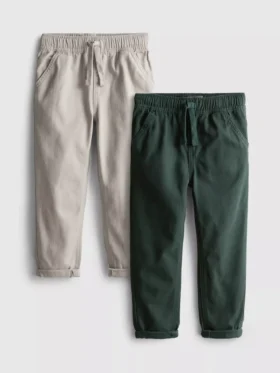 2-pack twill pants