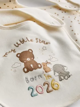 2pk born in 2026 wrap bibs 2pk born in 2026 wrap bibs