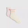 2pk cotton rich quarter crew peach yoga socks 2pk cotton rich quarter crew peach yoga socks