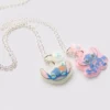 2pk disney’s stitch bff necklaces