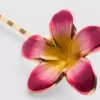 2pk floral hair slides