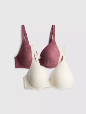 2pk full coverage lace bras