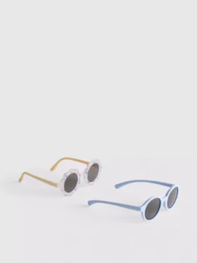 2pk round-frame sunglasses