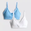 2pk seamless lace trim bralette 2pk seamless lace trim bralette