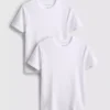 2pk short sleeve ribbed t-shirt 2pk short sleeve ribbed t-shirt